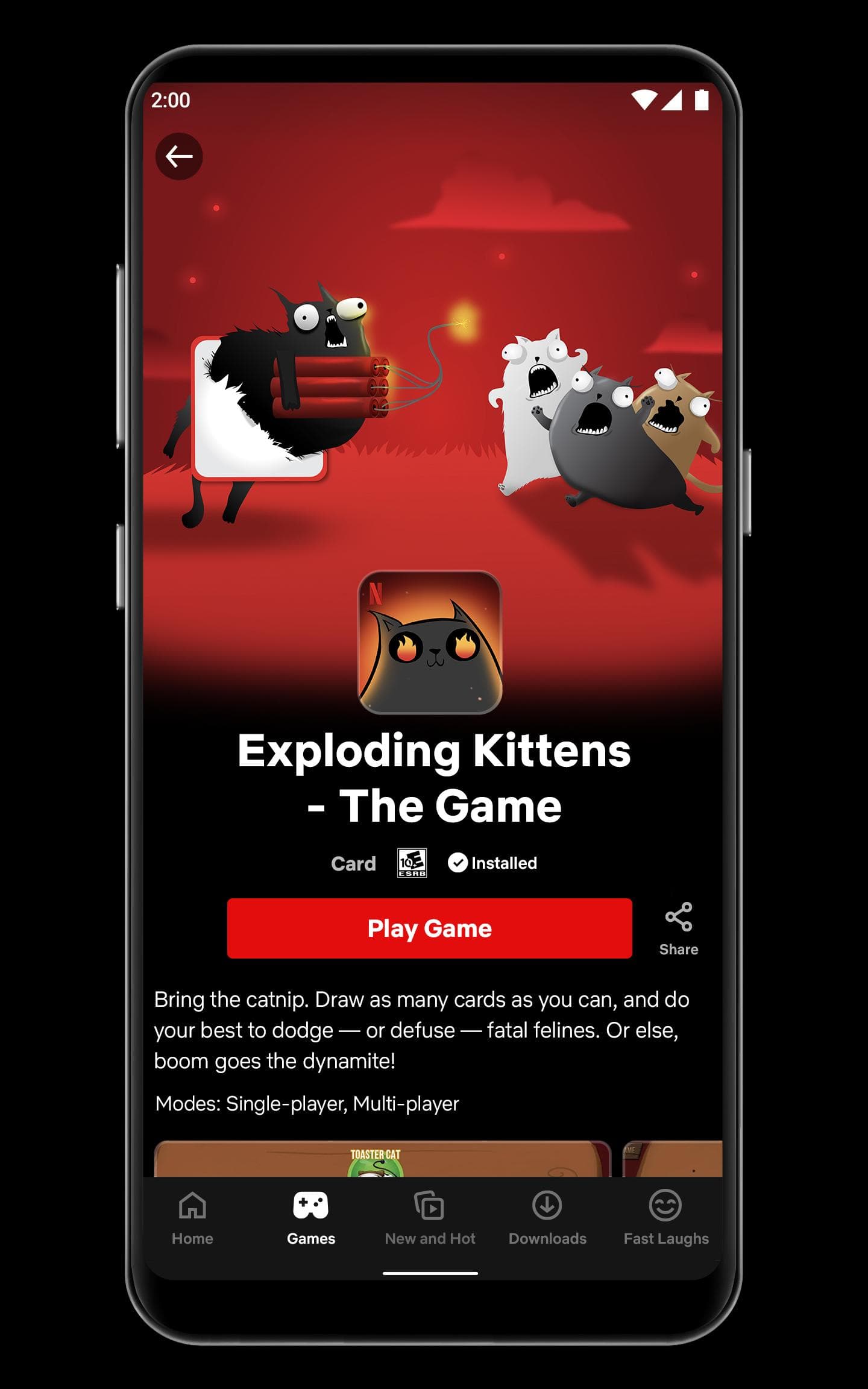 Uno dei tanti giochi presenti nel catalogo Netflix Games.